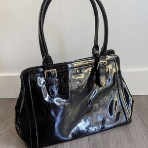 Kate Spade NY Carlisle Street Miles Patent Black Tote Bag